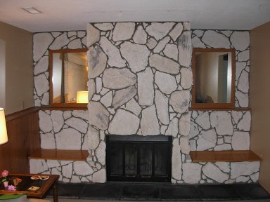 Outdated Fireplace